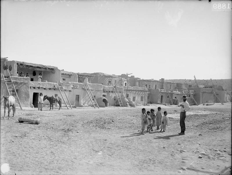 Picture shows Jemez Pueblo, New Mexico. 1889