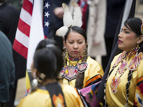 Picture shows members of federally recognized tribes have something akin to (though not exactly like) a dual citizenship. They retain membership in their sovereign tribe as well as enjoy the full rights and responsibilities of any other United States citizen.