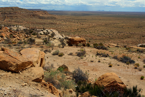 Picture shows the landscape of Hopi Mesas