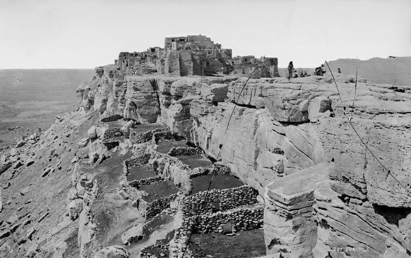 The picture shows Walpi village, located on First Mesa in Hopi.