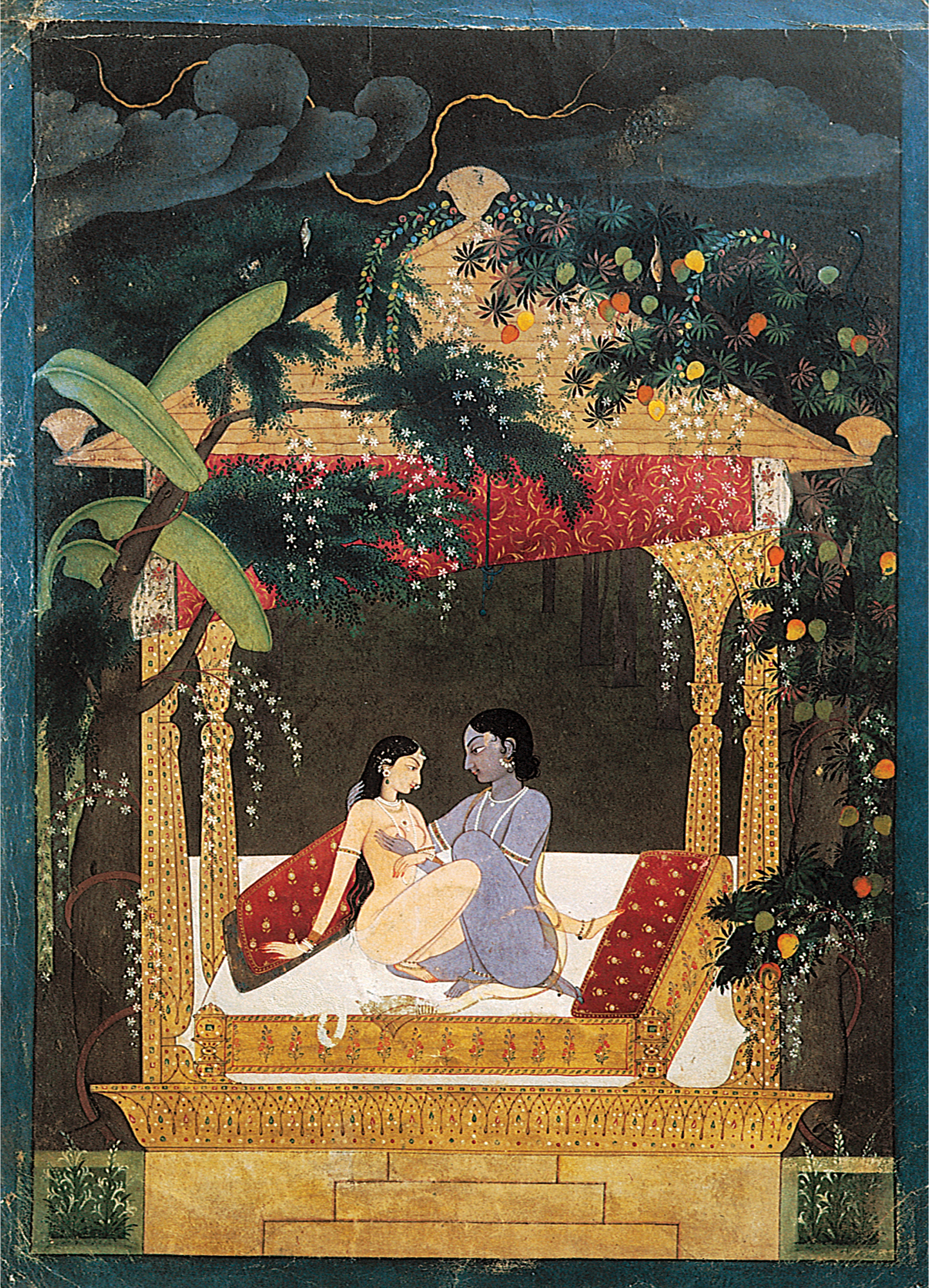 Krishna and Radha in a Pavilion 