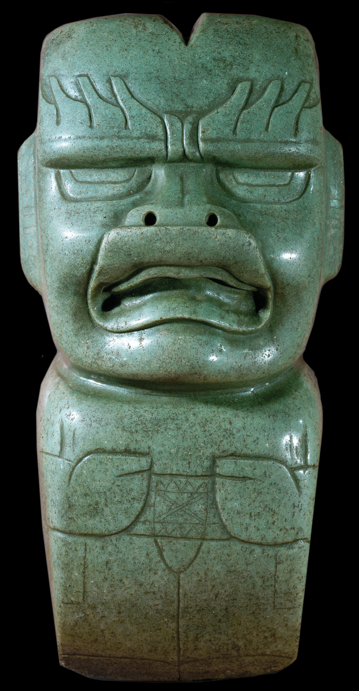 Ceremonial ax in the form of a maize god 