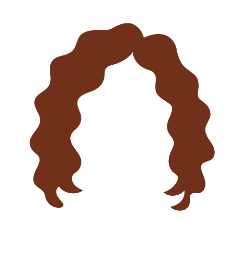 long brown curly hair style