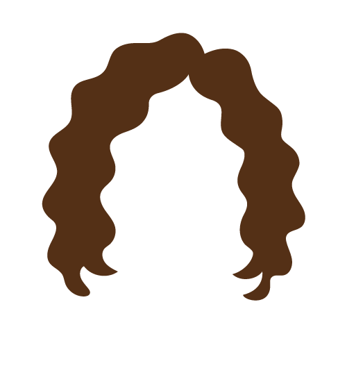 long dark brown curly hair style