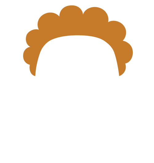 short orange curly hair style