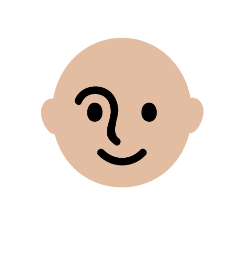 beige round human face