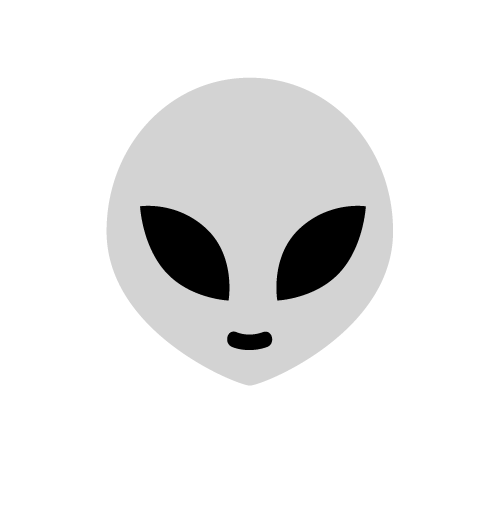 grey alien face