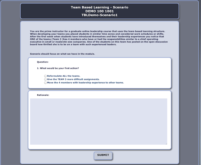 Example Scenario